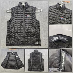 The North Face ThermoBall Vest Mens Large Black Insulated Puffer Riggs Distler